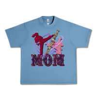 Pebble Blue Taekwondo mom Mother's Day Urban Heavy Tee - FaDigitalArtStudio
