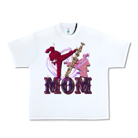 White Taekwondo mom Mother's Day Urban Heavy Tee - FaDigitalArtStudio