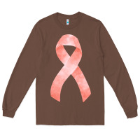 Chestnut uterine or endometrial cancer ribbon Long Sleeve Tee - FaDigitalArtStudio