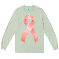 Matcha uterine or endometrial cancer ribbon Long Sleeve Tee - FaDigitalArtStudio