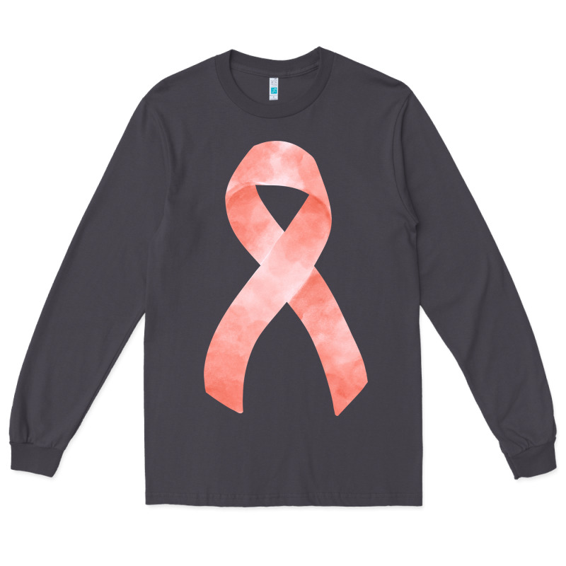 Uterine Or Endometrial Cancer Ribbon Long Sleeve Tee by FaDigitalArtStudio | Teevron