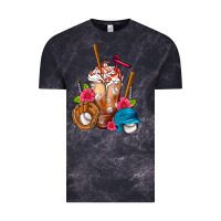 Cloud Black Baseball Frappe Vintage Tee - FaDigitalArtStudio