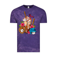 Cloud Purple Baseball Frappe Vintage Tee - FaDigitalArtStudio