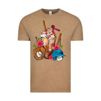 Vintage Coffee Baseball Frappe Vintage Tee - FaDigitalArtStudio