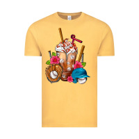 Vintage Mustard Baseball Frappe Vintage Tee - FaDigitalArtStudio