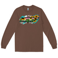 Chestnut Tennessee Map Sunflower Cactus Serape Long Sleeve Tee - RanaPortraitStore