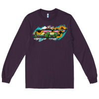 Plum Tennessee Map Sunflower Cactus Serape Long Sleeve Tee - RanaPortraitStore