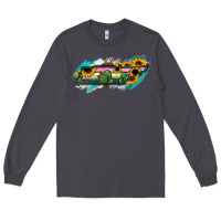 Smoke Tennessee Map Sunflower Cactus Serape Long Sleeve Tee - RanaPortraitStore