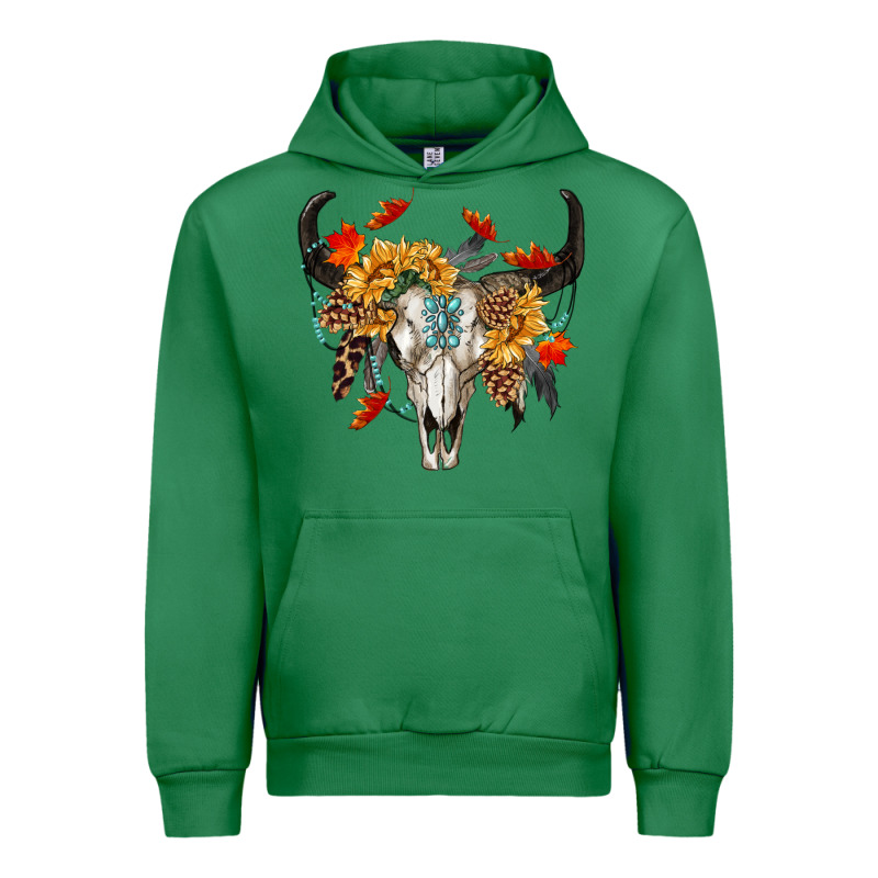 Fall Bull Skull Urban Hoodie by RanaPortraitStore | Teevron