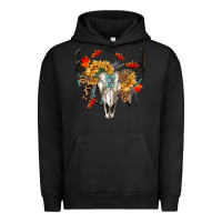 Pigment Black Fall Bull Skull Urban Hoodie - RanaPortraitStore