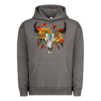 Pigment Tornado Fall Bull Skull Urban Hoodie - RanaPortraitStore