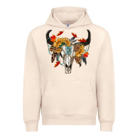 Sandshell Fall Bull Skull Urban Hoodie - RanaPortraitStore