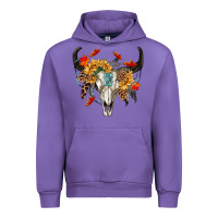 Tulip Fall Bull Skull Urban Hoodie - RanaPortraitStore