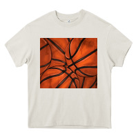 Cream distressed basketball pattern Heavy Core Tee - TumblerDesignByShophia