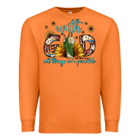 Carrot with god all things are possible matthew 19 26 Premium Sweatshirt - JahusDesignShop