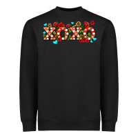 Black xoxo roses and keys Heavyweight Sweatshirt - AdoDesignShop