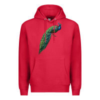 Cardinal Peacock Premium Hoodie - LillyAllenDesigns
