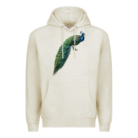 Oatmeal Heather Peacock Premium Hoodie - LillyAllenDesigns