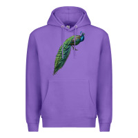 Purple Peacock Premium Hoodie - LillyAllenDesigns