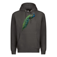 Smoke Peacock Premium Hoodie - LillyAllenDesigns