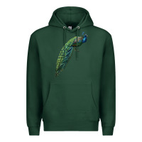 Sports Green Peacock Premium Hoodie - LillyAllenDesigns