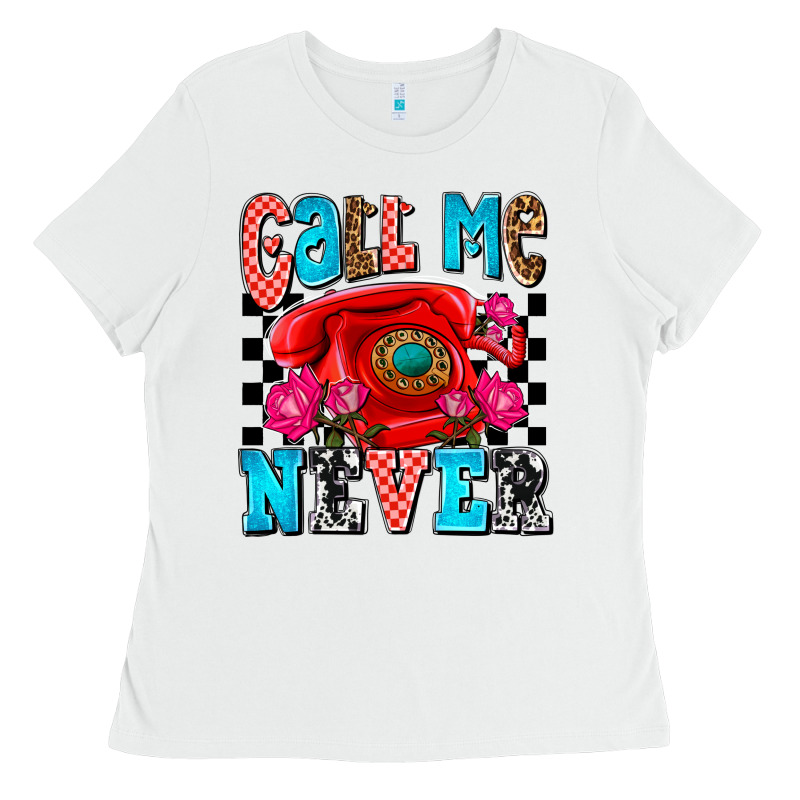 Call Me Never Olivia Ladies Tee by OliviaCreatesArt | Teevron