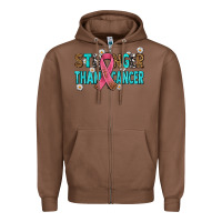 Chestnut stronger than cancer with cancer ribbon Zipper Hoodie - AdoDesignShop