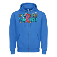 True Royal stronger than cancer with cancer ribbon Zipper Hoodie - AdoDesignShop