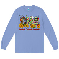 Colony Blue christmas cma certified medical assistant Long Sleeve Tee - FaDigitalArtStudio