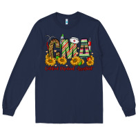 Navy christmas cma certified medical assistant Long Sleeve Tee - FaDigitalArtStudio