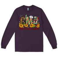 Plum christmas cma certified medical assistant Long Sleeve Tee - FaDigitalArtStudio