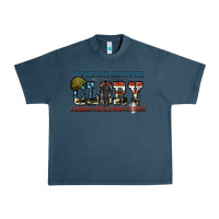 Midnight Navy It's the guts and it's the glory a hundred stripes Urban Heavy Tee - FaDigitalArtStudio