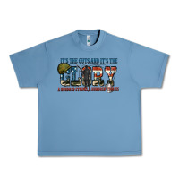 Pebble Blue It's the guts and it's the glory a hundred stripes Urban Heavy Tee - FaDigitalArtStudio