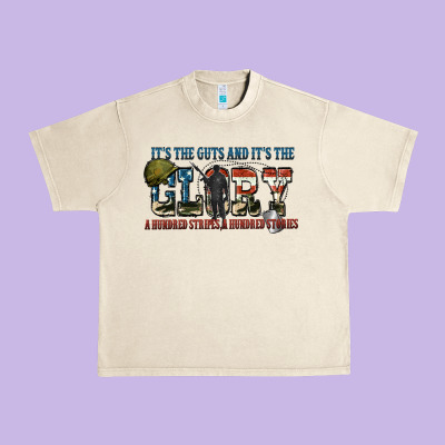 It's The Guts And It's The Glory A Hundred Stripes Urban Heavy Tee Designed By Fadigitalartstudio