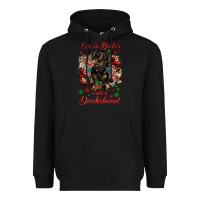 Black Christmas life is better with a dachshund Heavyweight Hoodie - JahusDesignShop