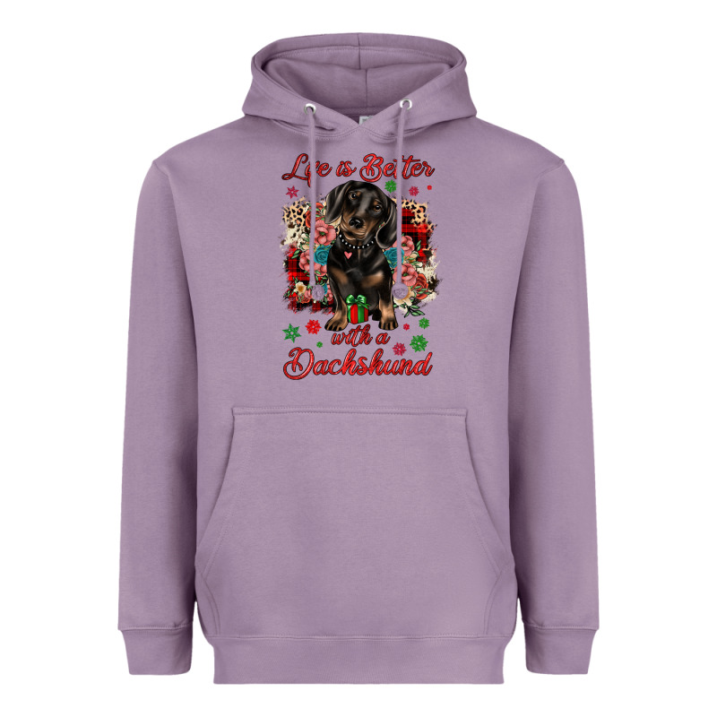 Christmas Life Is Better With A Dachshund Heavyweight Hoodie by JahusDesignShop | Teevron