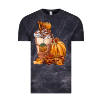 Cloud Black Pumpkin Spice Coffee Vintage Tee - FaDigitalArtStudio