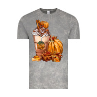 Cloud Rock Pumpkin Spice Coffee Vintage Tee - FaDigitalArtStudio
