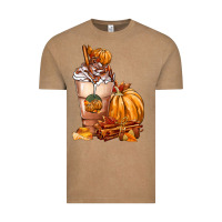 Vintage Coffee Pumpkin Spice Coffee Vintage Tee - FaDigitalArtStudio