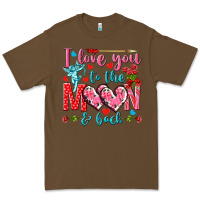 Cacao I love you to the moon and back Valentine's Day Premium Tee - HowdyJamesFarm