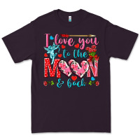 I Love You To The Moon And Back Valentine's Day Premium Tee | Teevron