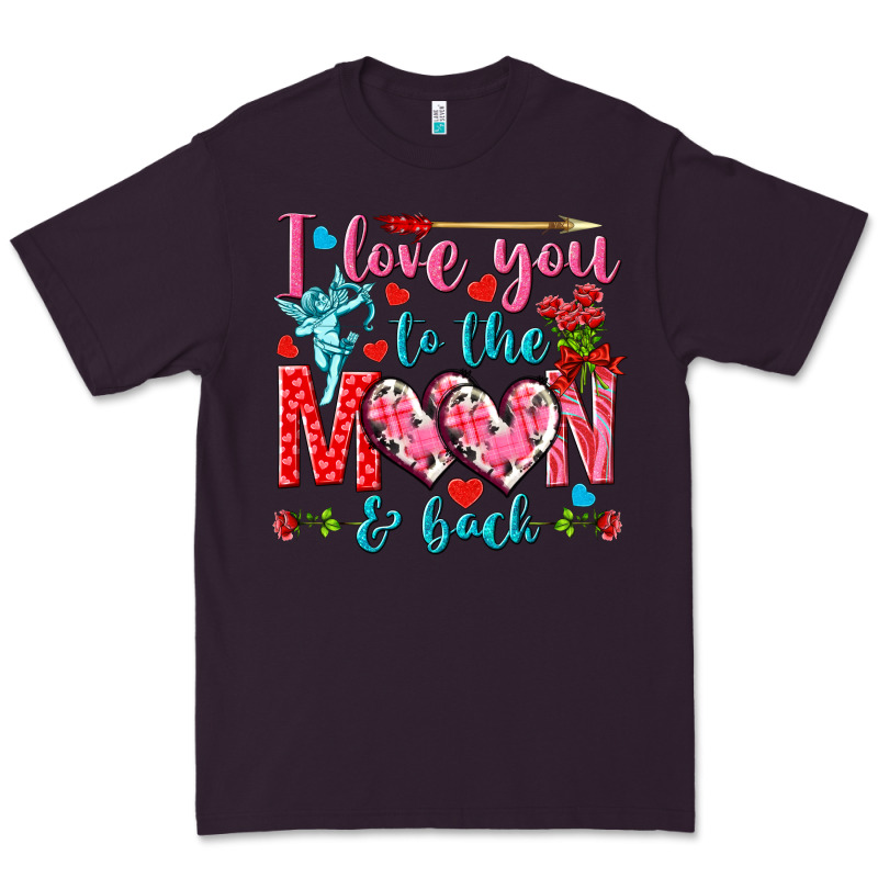I Love You To The Moon And Back Valentine's Day Premium Tee by HowdyJamesFarm | Teevron