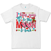 White I love you to the moon and back Valentine's Day Premium Tee - HowdyJamesFarm