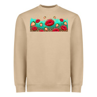 Mushroom lips and strawberries Heavyweight Sweatshirt - AdoDesignShop