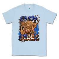 Dusty Blue oh my stars Classic Tee - CowGirlArtShop