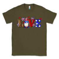 Army Green american flag gnomes love Classic Tee - Artiststas