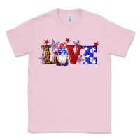 Bubblegum Pink american flag gnomes love Classic Tee - Artiststas