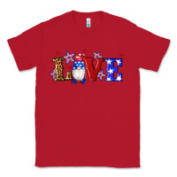 Red american flag gnomes love Classic Tee - Artiststas
