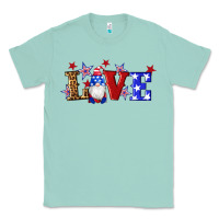 Seafoam american flag gnomes love Classic Tee - Artiststas