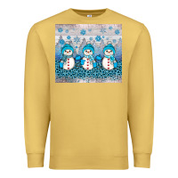 Antique Gold snowman winter Premium Sweatshirt - JahusDesignShop